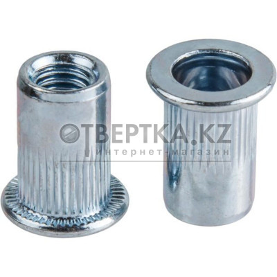 Заклепка резьбовая М10 цилиндрический бортик, белый цинк (10 шт в зип-локе) STARFIX SMZ1-48532-10