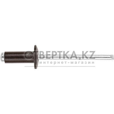 Заклепка вытяжная 4.8х12 мм алюминий/сталь, RAL 8017 (25 шт в зип-локе) STARFIX SMZ1-68055-25