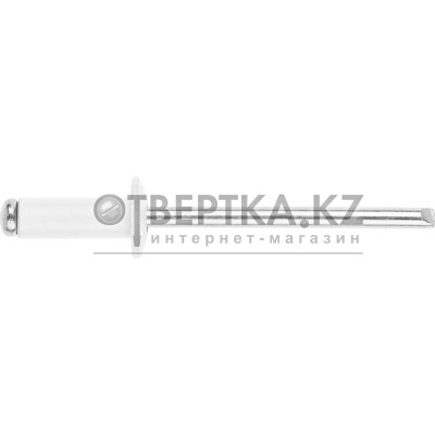 Заклепка вытяжная 4.0х10 мм алюминий/сталь, RAL 9003 (50 шт в зип-локе) STARFIX SMZ1-75398-50