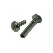 Винт-стяжка мебельный М6х29 мм никелированный (10 шт в зип-локе) STARFIX в Атырау