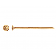 Шуруп универсальный 4.0х80 мм желтый цинк (25 шт в зип-локе) STARFIX в Актау