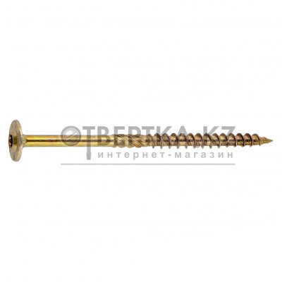 Шуруп конструкционный 6.0х80 по дереву, с прессшайбой, TORX30 (10 шт в зип-локе) SMZ2-94645-10