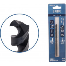 Сверло по металлу ц/х 5.0х52х86 мм HSS-Co Black EXPERT STARTUL