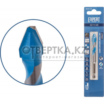 Сверло по керамограниту 12x110 мм EXPERT STARTUL SE8302-120