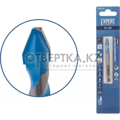 Сверло по керамограниту  8x90 мм EXPERT STARTUL SE8302-80