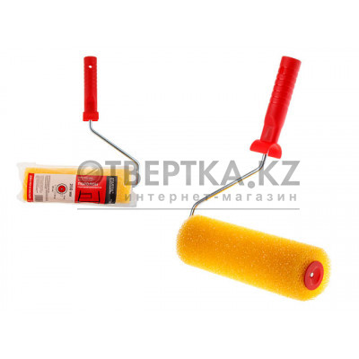 Валик поролоновый "Структурный" крупнопористый 250мм с ручкой 8мм STARTUL PROFI ST0218-25R