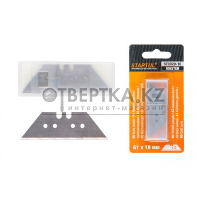 Лезвия сменные трапецевидные д/ножей 10шт STARTUL (ST0920-10) Лезвия сменные трапецевидные д/ножей 10шт STARTUL (ST0920-10)