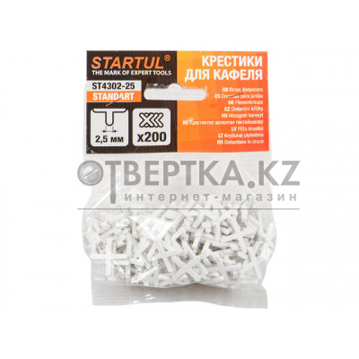 Крестики д/кафеля 3,0мм 150шт STARTUL STANDART (ST4302-30) Крестики д/кафеля 3,0мм 150шт STARTUL STANDART (ST4302-30)