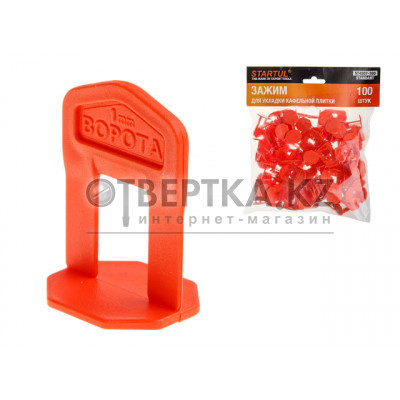 Зажим для укладки каф. плитки  100 шт. STARTUL STANDART (ST4307-100) Зажим для укладки каф. плитки  100 шт. STARTUL STANDART (ST4307-100)