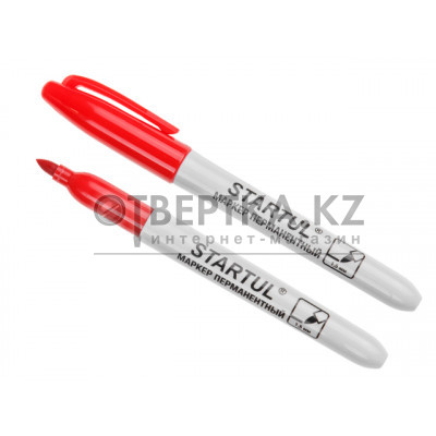 Маркер промышл. перманентный фетровый красный STARTUL PROFI (ST4350-03)