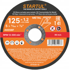 Круг отрезной 125х1.2x22.2 мм для металла STARTUL STANDART