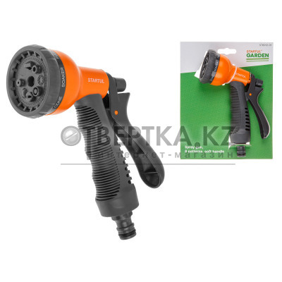 Пистолет-распылитель 8-позиц. с мягк. ручк. STARTUL GARDEN (ST6012-01)