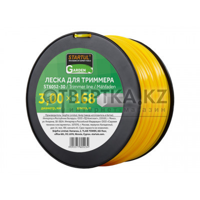 Леска ф 3.0 мм х 168 м шестигр. сеч. STARTUL GARDEN ST6052-30