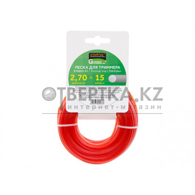 Леска ф 2.7 мм х 15 м кругл. сеч. STARTUL GARDEN ST6053-27