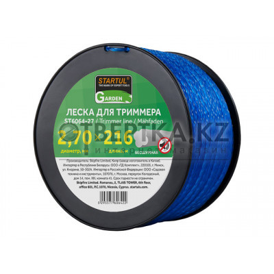 Леска ф 2.7 мм х 216 м бесшумная STARTUL GARDEN ST6064-27