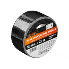Лента армированная клейкая 50ммх25м черная STARTUL PROFI (ST9039-49-25) в Актау
