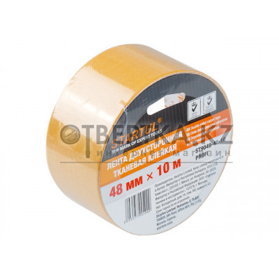 Лента двухсторонняя тканевая клейк. 48ммх10м STARTUL PROFI (ST9049-48-10) Лента двухсторонняя тканевая клейк. 48ммх10м STARTUL PROFI (ST9049-48-10)