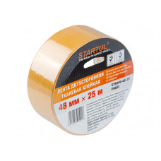 Лента двухсторонняя тканевая клейк. 48ммх25м STARTUL PROFI (ST9049-48-25) в Актау