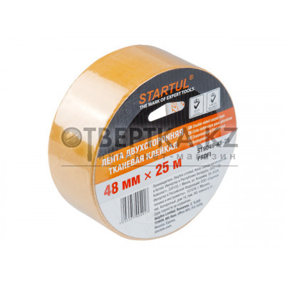 Лента двухсторонняя тканевая клейк. 48ммх25м STARTUL PROFI (ST9049-48-25) Лента двухсторонняя тканевая клейк. 48ммх25м STARTUL PROFI (ST9049-48-25)