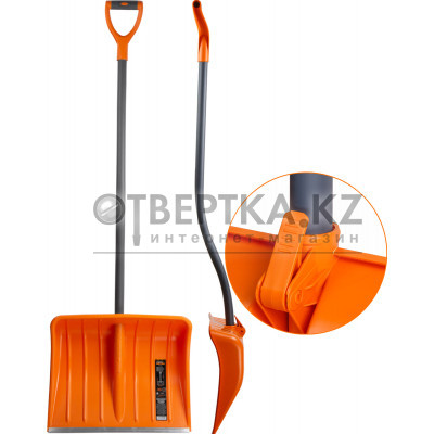 Лопата снеговая пластм. 500х390мм со стальн.черенком STARTUL METSA (ST9055-2)