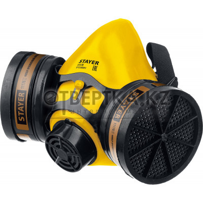 STAYER HF-6000, два фильтра A1 в комплекте, респиратор противогазовый, Professional (11175) 11175_z01