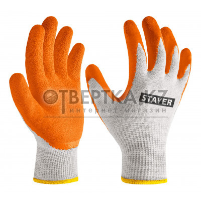 Перчатки с рельефным латексным покрытием STAYER ULTRA 11403-S