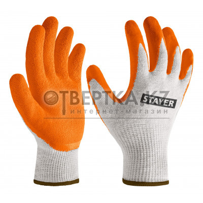 Перчатки с рельефным латексным покрытием STAYER ULTRA 11403-XL