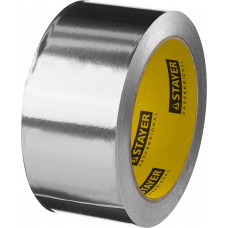 STAYER ProTape, 50 мм, 25 м, до 120 °С, самоклеящаяся алюминиевая лента, Professional (12268-50-25) в Алматы