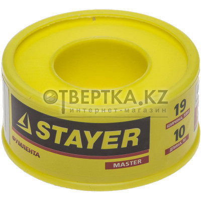 STAYER 0.075 мм х 19 мм х 10 м, 0.40 г/см3, ФУМ лента (12360-19-040)