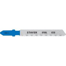 STAYER T118A, 2 шт, 50 мм / 1.2 мм, T-хвост., HSS сталь, по металлу толщиной 1.5-2 мм, полотна для лобзика, Professional (15993-1.4) в Таразе