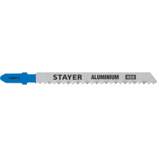 STAYER T127D, T-хвост., HSS сталь, по мягкому металлу толщиной 2-15 мм, шаг зуба 3 мм (8TPI), раб. длина 75 мм, 2 шт, полотна для лобзика (159952-3) в Таразе