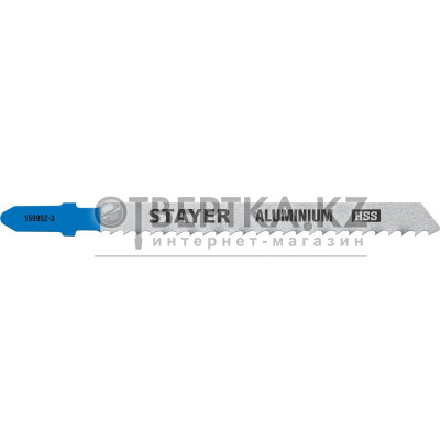 STAYER T127D, T-хвост., HSS сталь, по мягкому металлу толщиной 2-15 мм, шаг зуба 3 мм (8TPI), раб. длина 75 мм, 2 шт, полотна для лобзика (159952-3) 159952-3_z02