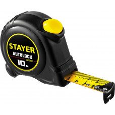 STAYER AutoLock, 10 м х 25 мм, рулетка с автостопом (2-34126-10-25) в Атырау