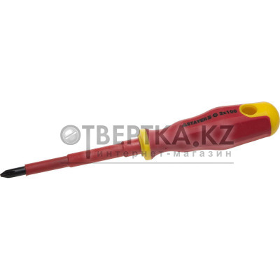 STAYER Electro, PH2 х 100 мм, диэлектрическая отвертка, Professional (25142-2-10)