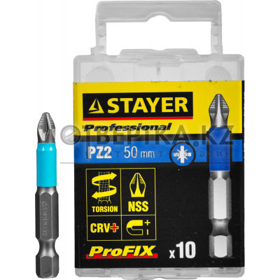 Набор бит STAYER ProFix Professional 26223-2-50-10 26223-2-50-10_z01