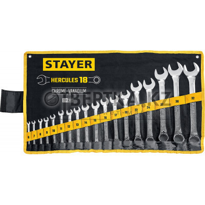 Набор комбинированных гаечных ключей STAYER HERCULES Professional 27081-H18 27081-H18_z01