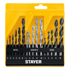 STAYER Combi 16 предметов, набор комбинированных сверл (29720-H16) в Алматы