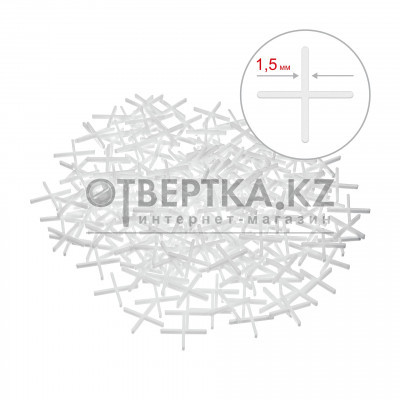 STAYER 1,5 мм, 200 шт, крестики для плитки (3380-1,5)