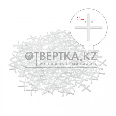 STAYER 2 мм, 200 шт, крестики для плитки (3380-2)