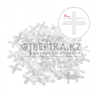 STAYER 4 мм, 100 шт, крестики для плитки (3380-4)