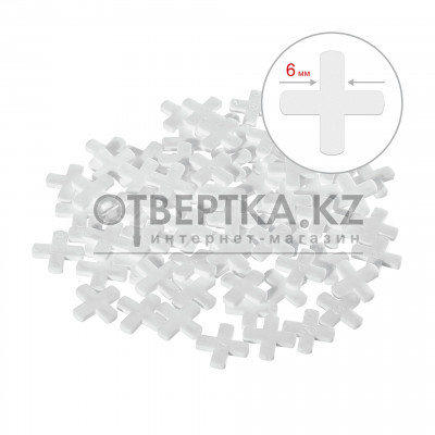 STAYER 6 мм, 75 шт, крестики для плитки (3380-6)