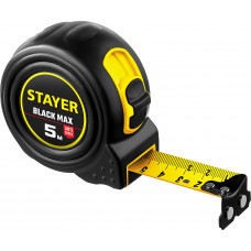 Рулетка с 2-я фиксаторами STAYER BlackMax Professional 3410-05-25