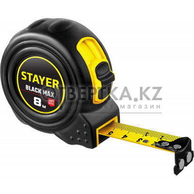 Рулетка с 2-я фиксаторами STAYER BlackMax Professional 3410-08 3410-08_z02