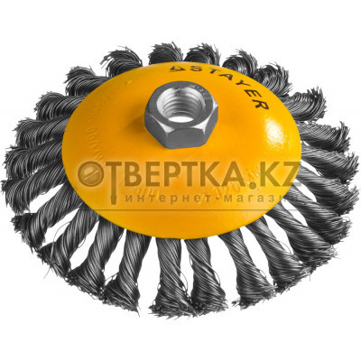 Коническая щетка-крацовка для УШМ STAYER Professional 35135-125