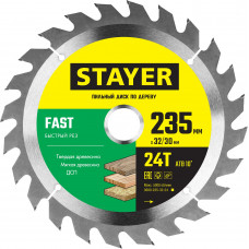 Пильный диск по дереву STAYER Fast 3680-235-32-24
