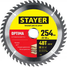 Пильный диск STAYER Optima 3681-254-32-48