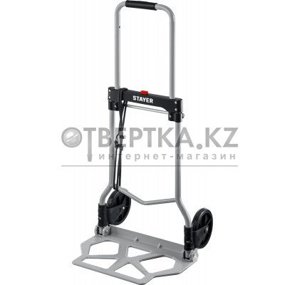 STAYER PROTruck, до 70кг, каркас и платформа из алюминия, платформа 39х28см, колеса d13 см, вес 3.0кг, складная хозяйственная тележка (38755-70) 38755-70_z01