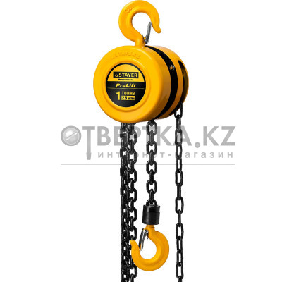 Ручная цепная шестеренная таль STAYER ProLift Professional 4308-1 4308-1_z01