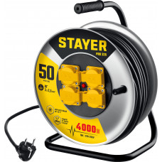 Силовой удлинитель на стальной катушке STAYER PRO-325 55076-50 в Уральске