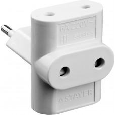 STAYER MAXElectro, 3 гнезда, 6 А/220 В, сетевой разветвитель (55090-3) в Уральске